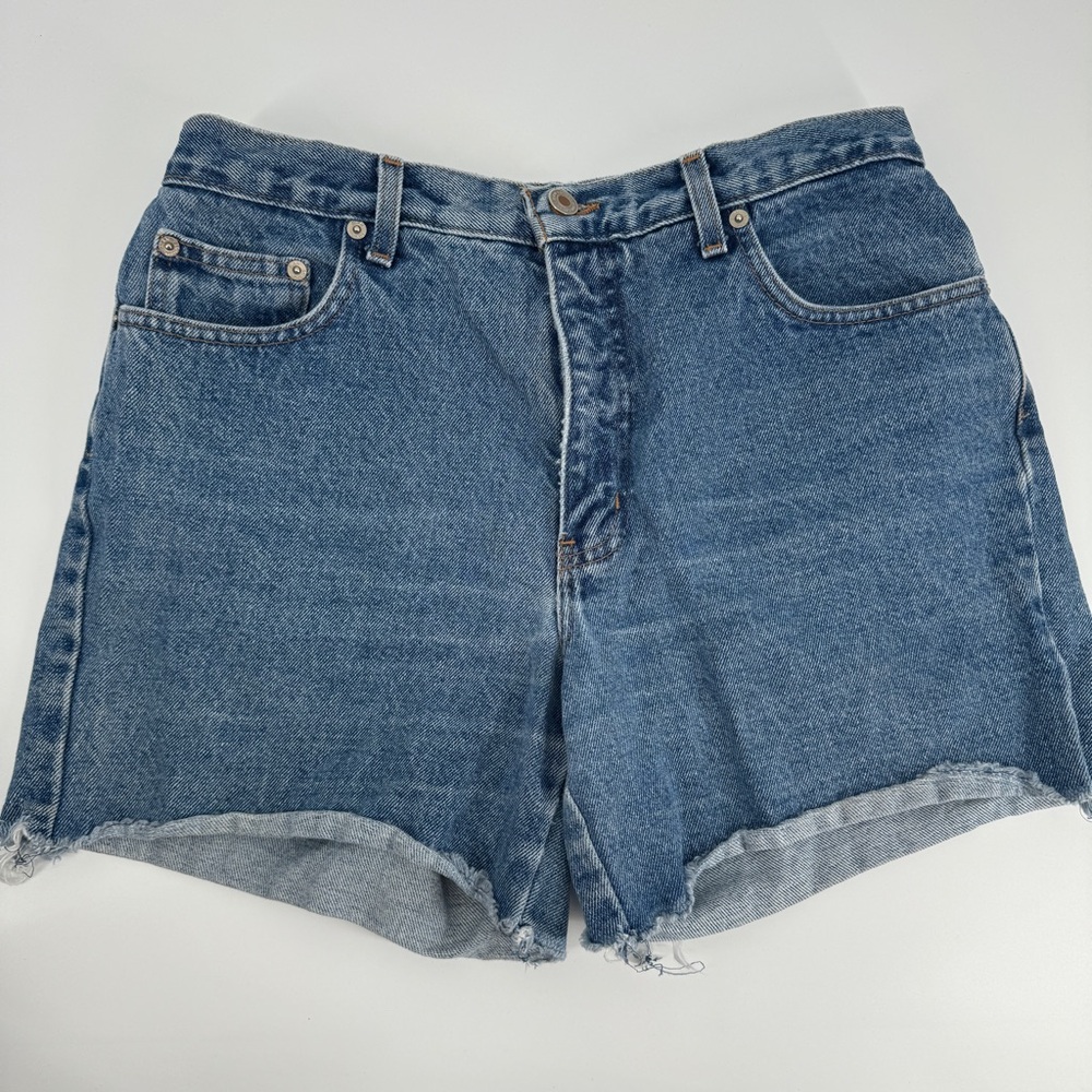 Vintage London jean high rise medium wash denim shorts